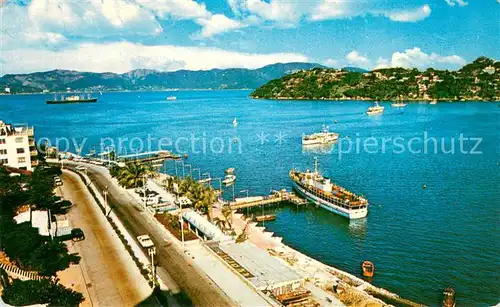 AK / Ansichtskarte Acapulco Costera Miguel Aleman and Acapulco Bay Acapulco