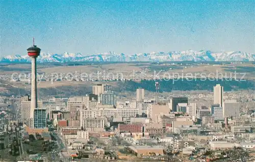 AK / Ansichtskarte Calgary Towerng over the impressive Calgary skyline is the Husky Tower Calgary