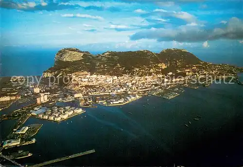 AK / Ansichtskarte Gibraltar Aerial view of Rock Gibraltar