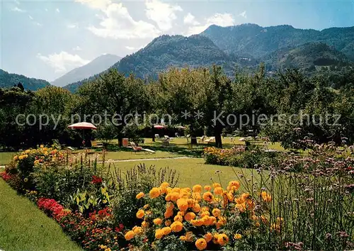 AK / Ansichtskarte Bad_Ragaz_Ragatz Park und Liegewiese Hotel Sandi 