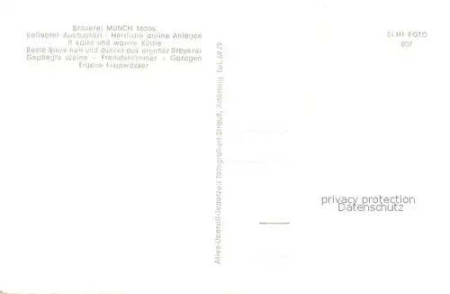 AK / Ansichtskarte Tuessling Brauerei Muench im Moos Ausflugsort Tuessling