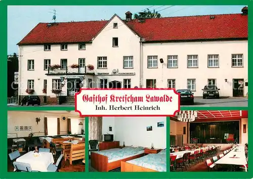 AK / Ansichtskarte Lawalde Gasthof Pension Kretscham Lawalde Restaurant Fremdenzimmer Festsaal Lawalde