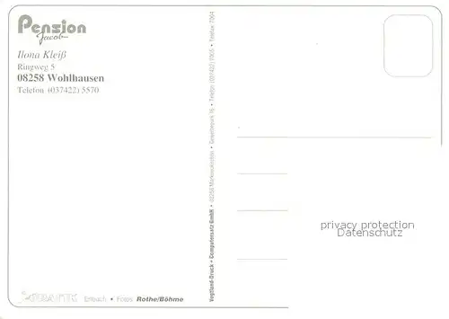 AK / Ansichtskarte Wohlhausen_Markneukirchen Pension Jacob Swimming Pool Landschaftspanorama Wegweiser Wohlhausen Markneukirchen