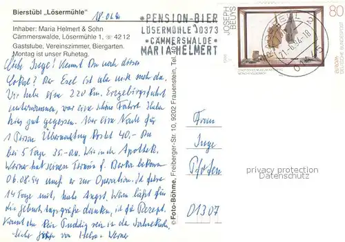 AK / Ansichtskarte Caemmerswalde Bierstuebl Loesermuehle Gaststaette Panorama Caemmerswalde