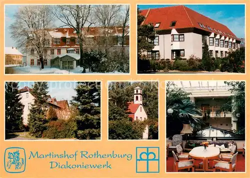 AK / Ansichtskarte Rothenburg_Oberlausitz Martinshof Diakoniewerk Wichern Haus Pflegeheim Kapelle Rothenburg_Oberlausitz