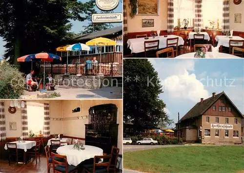 AK / Ansichtskarte Rathewalde Hocksteinschaenke Restaurant Terrasse Rathewalde