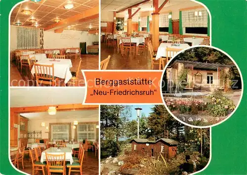 AK / Ansichtskarte Affalter Berggaststaette Neu Friedrichsruh Saal Gartenanlage Gaststube Miniaturanlage Affalter