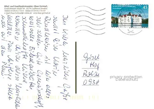 AK / Ansichtskarte Jonsdorf Bibel  und Familienferienstaette Haus Gertrud Landschaftspanorama Zittauer Gebirge Eisenbahn Jonsdorf