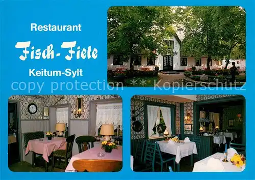 AK / Ansichtskarte Keitum_Sylt Restaurant Fisch Fiete Keitum Sylt