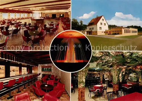 AK / Ansichtskarte Neunkirchen_Westerwald Tanzlokal Heidi Bar und Grotte Wasserorgel Neunkirchen_Westerwald