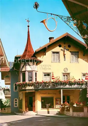 AK / Ansichtskarte Oberammergau Pension Daheim Oberammergau