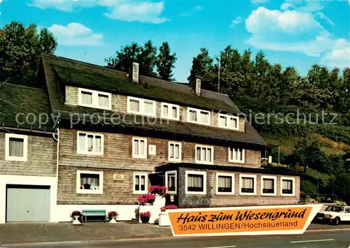 AK / Ansichtskarte Willingen_Sauerland Pension Haus zum Wiesengrund Willingen_Sauerland
