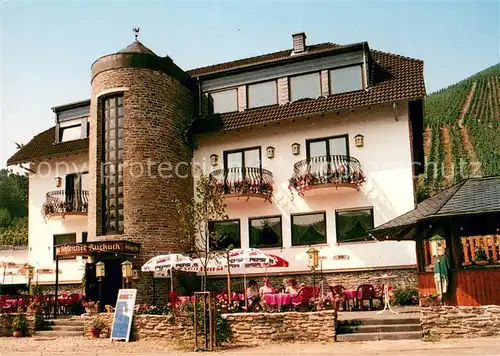 AK / Ansichtskarte Schleich Hotel Restaurant Zum Schleicher Kuckuck Terrasse Weinbau Schleich