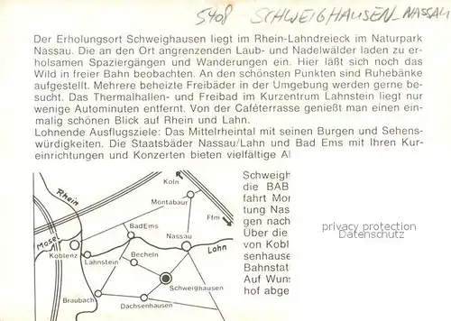 AK / Ansichtskarte Schweighausen_Nassau Ausritt Ponyhof Pension Ludwig Schweighausen Nassau