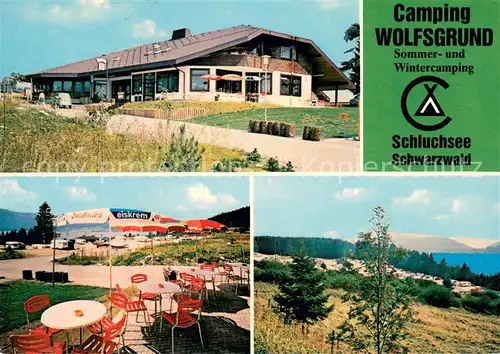 AK / Ansichtskarte Schluchsee Camping Wolfsgrund SB Markt Restaurant Landschaftspanorama Schwarzwald Schluchsee