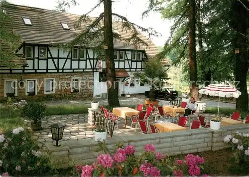 AK / Ansichtskarte Waitzdorf Waitzdorfer Schaenke Pension Gaststaette Terrasse Waitzdorf