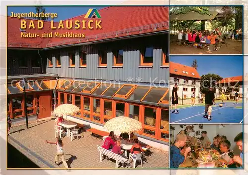 AK / Ansichtskarte Bad_Lausick Jugendherberge Natur  und Musikhaus Grillplatz Volleyball Bad_Lausick