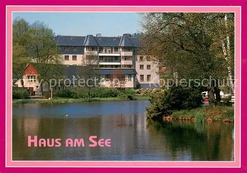 AK / Ansichtskarte Bad_Elster Kurhotel Haus am See Bad_Elster