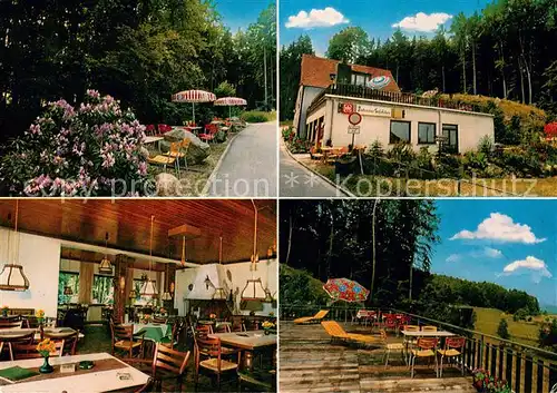 AK / Ansichtskarte Steinau_Odenwald Waldcafe Restaurant Zindenauer Schloesschen Terrasse Steinau Odenwald