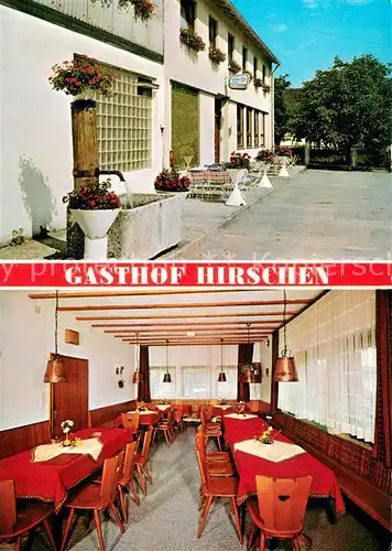 AK / Ansichtskarte Wasserzell_Mittelfranken Gasthof Hirschen Restaurant Wasserzell Mittelfranken