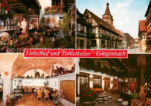 AK / Ansichtskarte Gengenbach Torkelhof und Torkelkeller Altes Steinkellerhaus Altstadt Fachwerkhaeuser Gengenbach