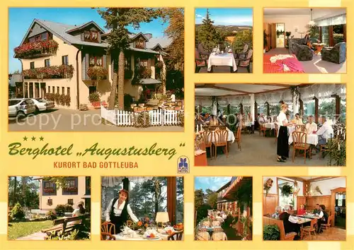 AK / Ansichtskarte Bad_Gottleuba Berggiesshuebel Berghotel Augustusberg Restaurant Terrasse Bad