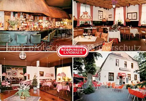AK / Ansichtskarte Worpswede Hotel Restaurant Worpsweder Landhaus Cafe Terrasse Worpswede
