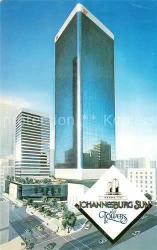 AK / Ansichtskarte Johannesburg_Gauteng Johannesburg Sun Towers Illustration Johannesburg Gauteng