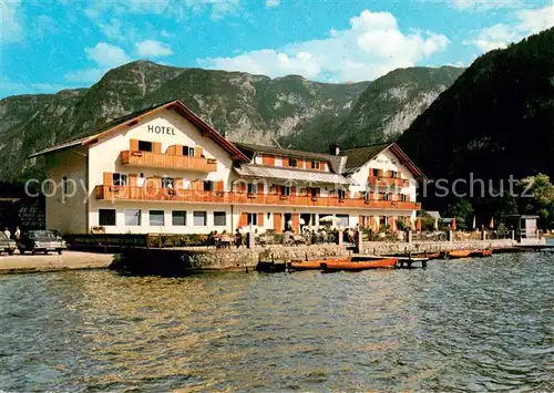 AK / Ansichtskarte Obertraun Hotel Pension Kaffee Haus am See am Hallstaetter See Obertraun