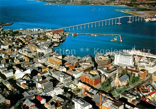AK / Ansichtskarte Tromsoe Parti fra sentrum Fliegeraufnahme Tromsoe