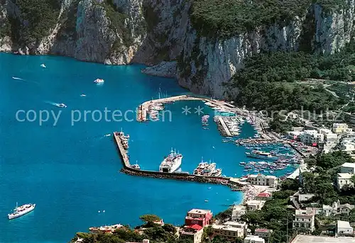 AK / Ansichtskarte Capri Marina Grande Fliegeraufnahme Capri