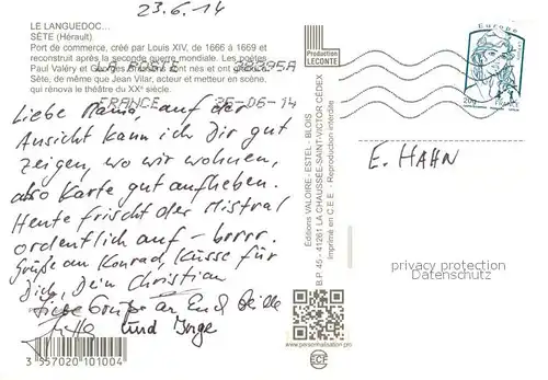 AK / Ansichtskarte Sete_Cette Port de commerce vue aerienne 