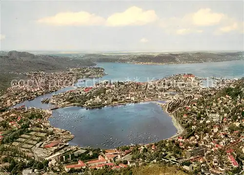 AK / Ansichtskarte Bergen_Norwegen Byen sett fra Ulriksbanen Bergen Norwegen