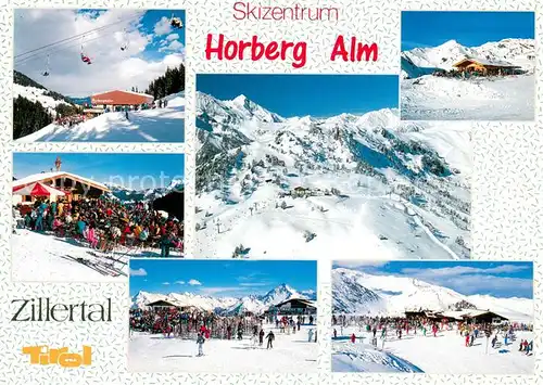 AK / Ansichtskarte Zillertal_Tirol Horberg Alm Skizentrum Details Panorama Zillertal_Tirol