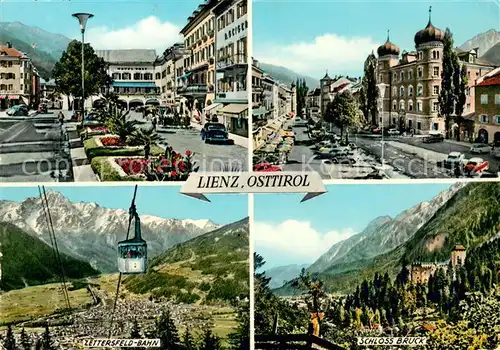 AK / Ansichtskarte Lienz_Tirol Ortspartien Zettersfeld Bahn Schloss Bruck Lienz Tirol