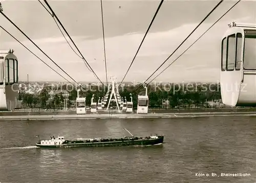 AK / Ansichtskarte Koeln_Rhein Rheinseilbahn Koeln_Rhein