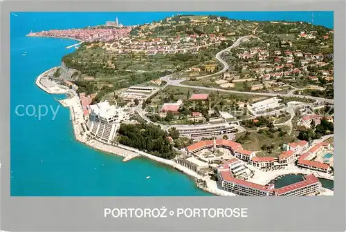 AK / Ansichtskarte Portoroz Fliegeraufnahme Portoroz
