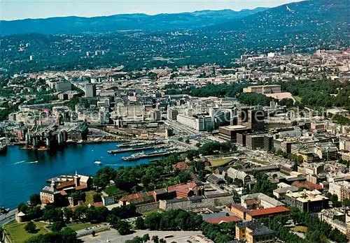 AK / Ansichtskarte Oslo_Norwegen Fliegeraufnahme Oslo Norwegen