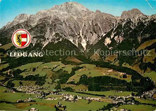 AK / Ansichtskarte Leogang Fliegeraufnahme mit Leoganger Steinbergen und Kitzbueheler Alpen Leogang