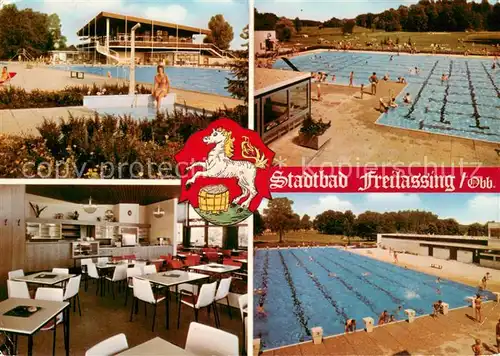 AK / Ansichtskarte Freilassing Stadtbad Freibad Restaurant Freilassing