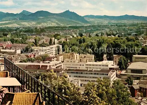 AK / Ansichtskarte Bad_Godesberg Godesburg Hotel Stadtpanorama Blick zum Siebengebirge Bad_Godesberg