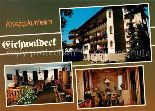 AK / Ansichtskarte Bad_Woerishofen Kneippkurheim Eichwaldeck Gastraeume Bad_Woerishofen