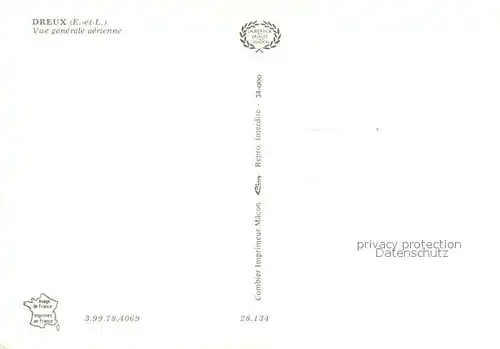 AK / Ansichtskarte Dreux Vue aerienne Dreux