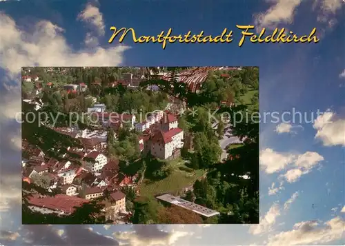 AK / Ansichtskarte Feldkirch_Vorarlberg Fliegeraufnahme mit Schattenburg Feldkirch Vorarlberg