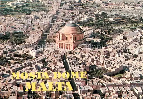 AK / Ansichtskarte Malta Mosta Dome Fliegeraufnahme Malta