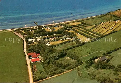 AK / Ansichtskarte Tranekaer Emmerbolle Strandcamping Fliegeraufnahme Tranekaer