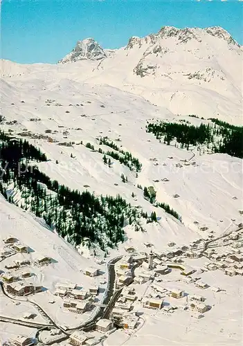 AK / Ansichtskarte Lech_Vorarlberg Fliegeraufnahme mit Oberlech Karhorn und Witterstein Lech Vorarlberg