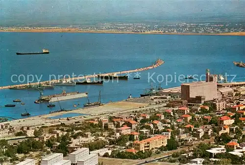AK / Ansichtskarte Haifa Hafen Fliegeraufnahme Haifa