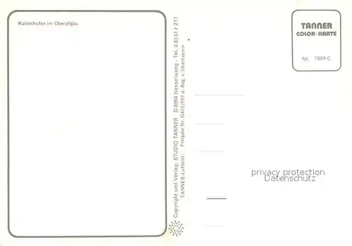 AK / Ansichtskarte Waltenhofen_Allgaeu Fliegeraufnahme Waltenhofen Allgaeu