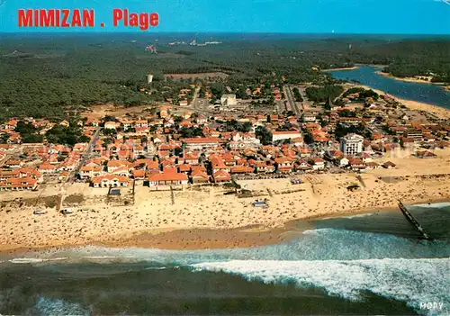 AK / Ansichtskarte Mimizan_Plage Vue generale aerienne La plage Nord Mimizan_Plage